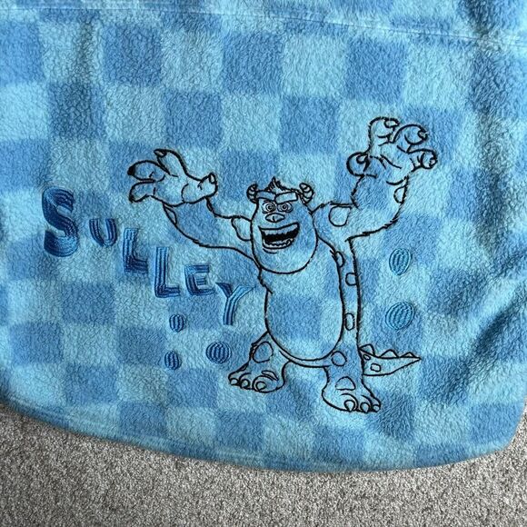 Disney Spirit Jersey Adult Small‎ Blue Pixar Sulley Lotso Fuzzy Fluffy Fleece - Picture 11 of 12
